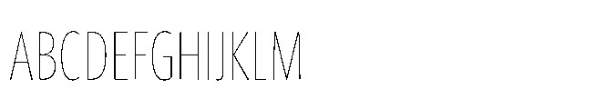 Forley Display Compressed Hairline Font UPPERCASE