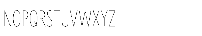 Forley Display Compressed Hairline Font UPPERCASE