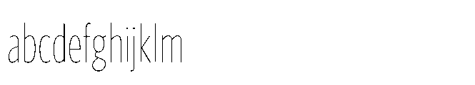 Forley Display Compressed Hairline FONT