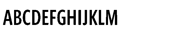 Forley Display Compressed Medium Font UPPERCASE
