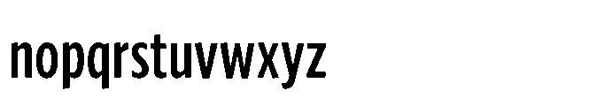 Forley Display Compressed Medium Font LOWERCASE