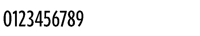 Forley Display Compressed Regular Font OTHER CHARS