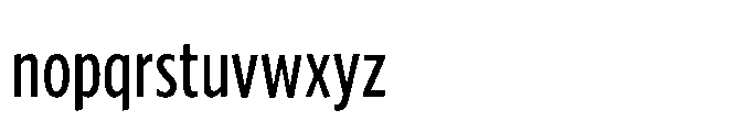 Forley Display Compressed Regular Font LOWERCASE