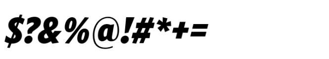 Forley Display Condensed Black Italic Font OTHER CHARS
