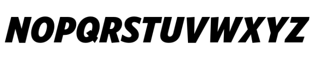 Forley Display Condensed Black Italic Font UPPERCASE