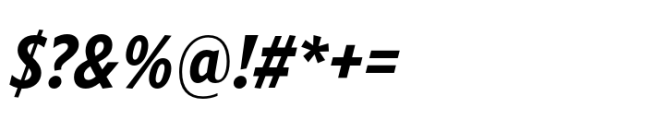 Forley Display Condensed Bold Italic Font OTHER CHARS