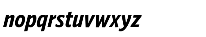 Forley Display Condensed Bold Italic Font LOWERCASE
