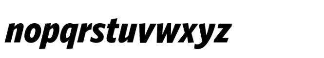 Forley Display Condensed Extrabold Italic Font LOWERCASE