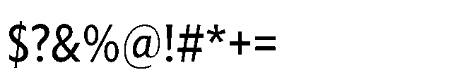 Forley Display Condensed Regular Font OTHER CHARS