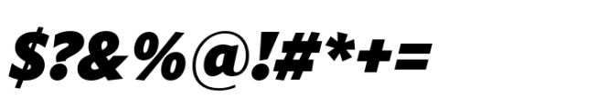 Forley Display XBlk Italic Font OTHER CHARS
