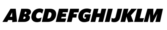 Forley Display XBlk Italic Font UPPERCASE