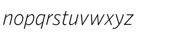 Forley Display XLt Italic Font LOWERCASE