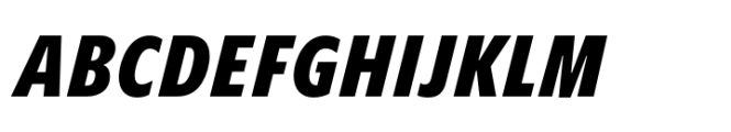 Forley Micro Cm Black Italic Font UPPERCASE