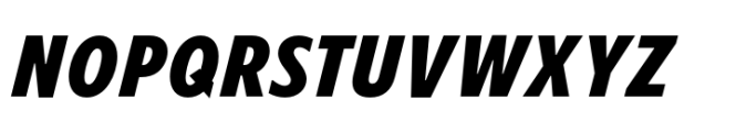 Forley Micro Cm Black Italic Font UPPERCASE
