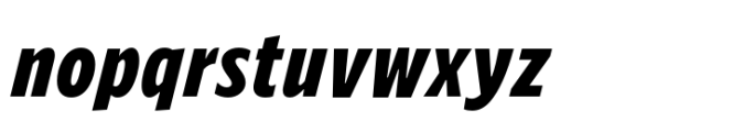 Forley Micro Cm Black Italic Font LOWERCASE
