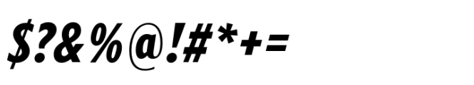 Forley Micro Cm Extrabold Italic Font OTHER CHARS
