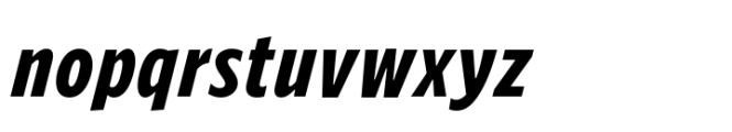 Forley Micro Cm Extrabold Italic Font LOWERCASE