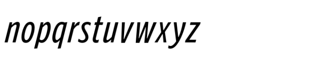 Forley Micro Cm Italic Font LOWERCASE