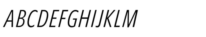 Forley Micro Cm Light Italic Font UPPERCASE