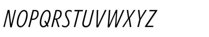 Forley Micro Cm Light Italic Font UPPERCASE
