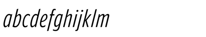Forley Micro Cm Light Italic FONT