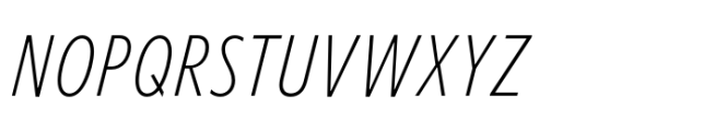 Forley Micro Cm XLt Italic Font UPPERCASE