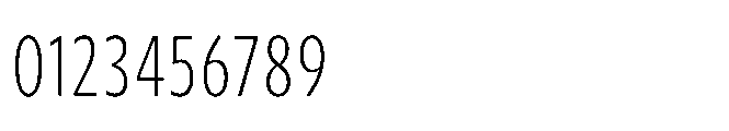 Forley Micro Compressed ExtraLight Font OTHER CHARS