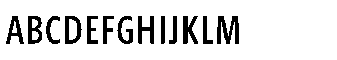 Forley Micro Compressed Medium Font UPPERCASE