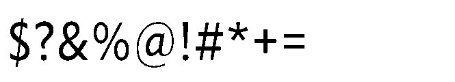 Forley Micro Condensed Regular Font OTHER CHARS