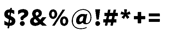 Forley Micro ExtraBold Font OTHER CHARS