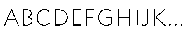 Forley Micro ExtraLight Font UPPERCASE