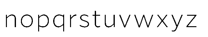 Forley Micro ExtraLight Font LOWERCASE