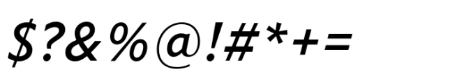 Forley Micro Md Italic Font OTHER CHARS