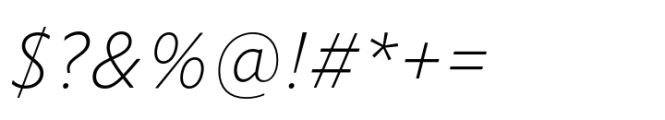 Forley Micro XLt Italic Font OTHER CHARS