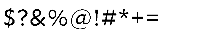 Forley Variable Regular Font OTHER CHARS