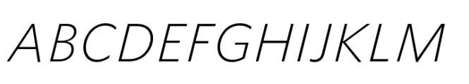 Forley XLt Italic Font UPPERCASE