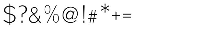 Formalia MF ExtraLight Font OTHER CHARS