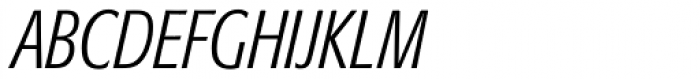 Formata BQ ExtraCond Light Italic Font UPPERCASE