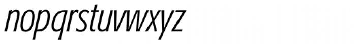 Formata BQ ExtraCond Light Italic Font LOWERCASE