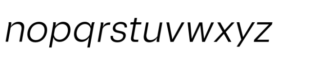 Formative Light Italic Font LOWERCASE