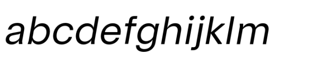 Formative Regular Italic Font LOWERCASE