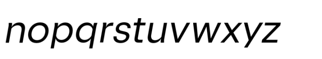 Formative Regular Italic Font LOWERCASE