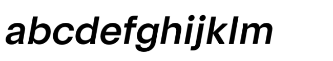 Formative Semi-Bold Italic Font LOWERCASE