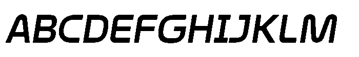 Formax Bold Oblique Font UPPERCASE