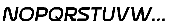 Formax Bold Oblique Font UPPERCASE