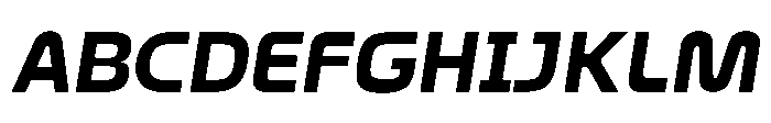 Formax Heavy Oblique Font UPPERCASE