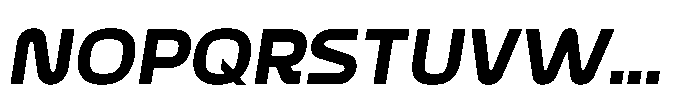 Formax Heavy Oblique Font UPPERCASE