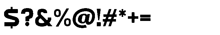 Formax Heavy Font OTHER CHARS