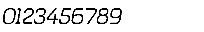 Formax Light Oblique Font OTHER CHARS