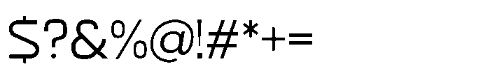 Formax Light Font OTHER CHARS